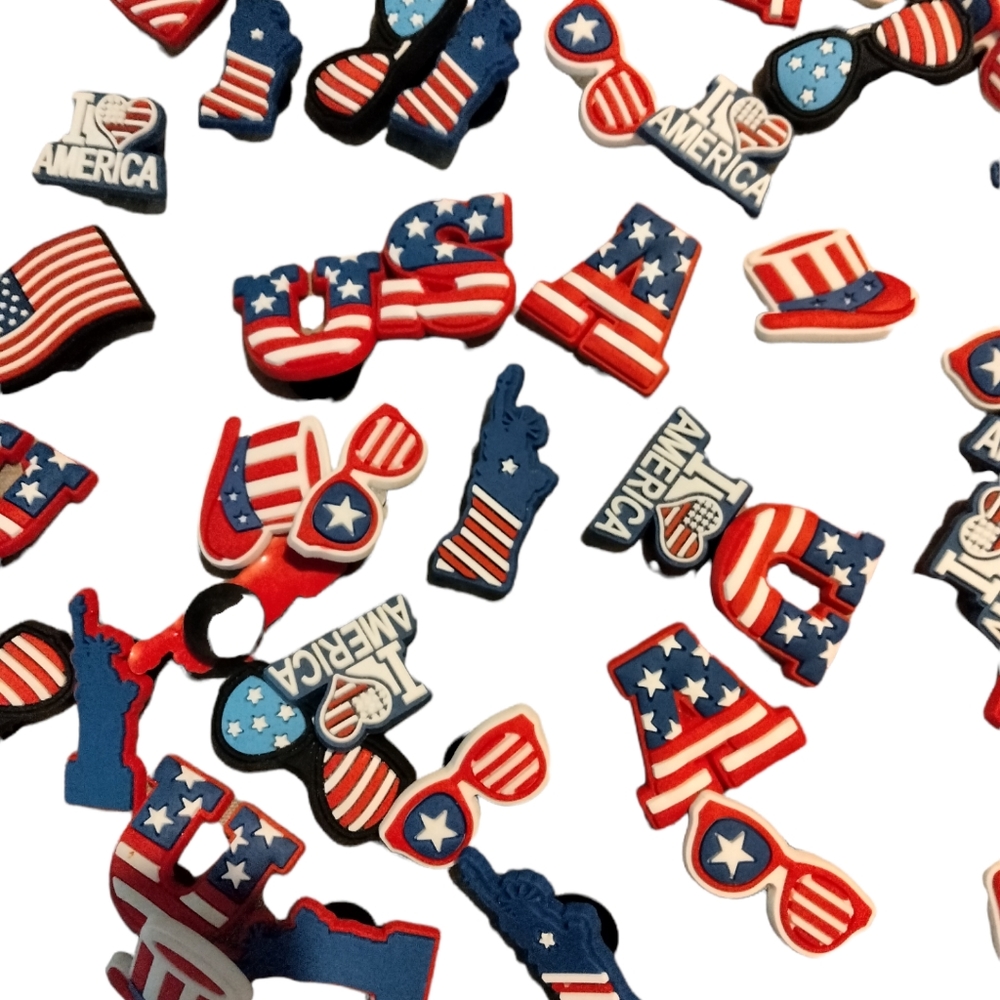 Croc charms American themed - Picture 1 of 1